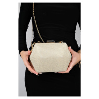 LuviShoes CUARTO Women's Gold Silvery Handbag