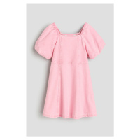 H & M - Šaty's nabíranými rukávy - růžová