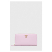 Kožená peněženka Pinko fialová barva, 100250 A0F1