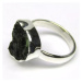 AutorskeSperky.com - Stříbrný prsten s vltavínem - S6240
