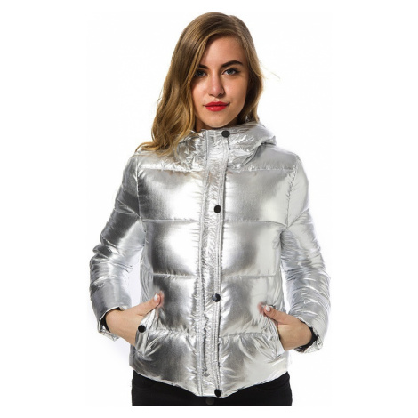 Luxusní dámská zimní bunda - Stříbrná FashionEU