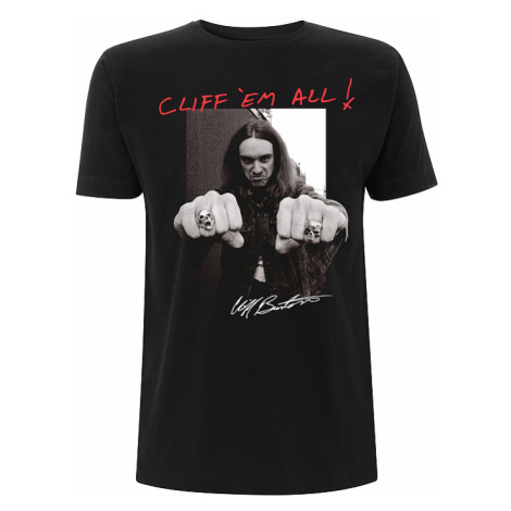 Metallica tričko, Cliff Burton Fists, pánské Probity Europe Ltd