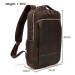 Kožený batoh z přírodní kůže NW274