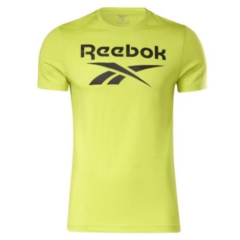 Reebok RI BIG LOGO TEE Pánské triko, světle zelená, velikost