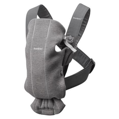 BabyBjörn Nosítko Mini, Dark Grey 3D Jersey Babybjorn