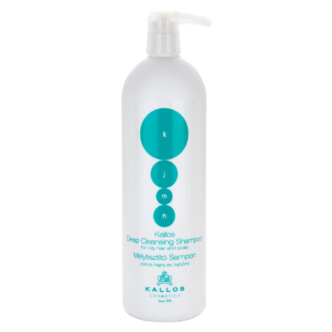 Kallos KJMN Deep Cleansing hloubkově čisticí šampon pro mastné vlasy a vlasovou pokožku 1000 ml