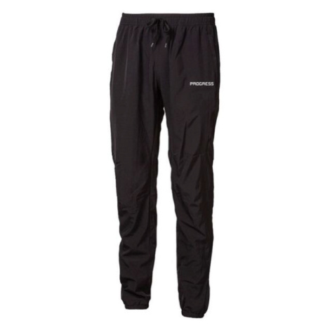 PROGRESS KAMELOT Pánské lehké běžecké kalhoty, černá, velikost
