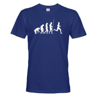 Pánské tričko s běžcem - Evoluce běžce