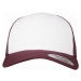 Kšiltovka // Flexfit Retro Trucker Colored Front maroon/white/maroon