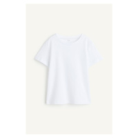 H & M - Bavlněné tričko - bílá
