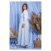 Dámské letní šaty F1203 nebesky modrá - Fobya