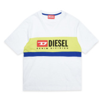 Tričko diesel ltreapdiv over t-shirts bílá