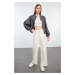 Trendyol White Wide Leg Thessaloniki Knitted Trousers