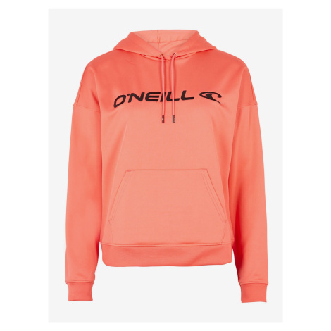 Korálová dámská mikina s kapucí O'Neill RUTILE HOODED FLEECE