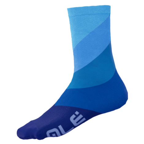ALÉ Cyklistické ponožky klasické - DIAGONAL DIGITOPRESS - modrá