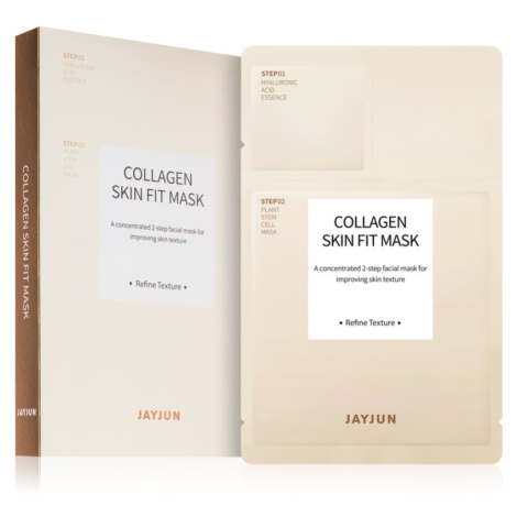 Jayjun Collagen Skin Fit vyživující a obnovující pleťová maska pro unavenou pleť 5 ks