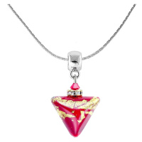 Lampglas Vášnivý náhrdelník Passionate Story Triangle s 24karátovým zlatem v perle Lampglas NTA6