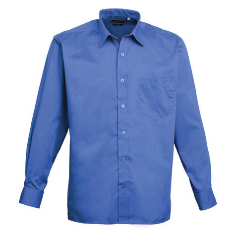 Premier Workwear Pánská košile s dlouhým rukávem PR200 Royal -ca. Pantone 286