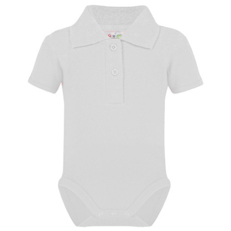 Link Kids Wear Dětské body s límečkem X947 White