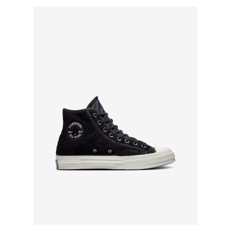 Černé unisex kotníkové tenisky z umělého kožíšku Converse Chuck 70 - unisex