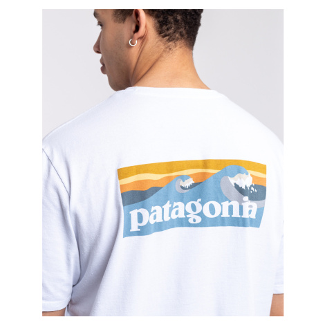 Patagonia M's Boardshort Logo Pocket Responsibili-Tee White