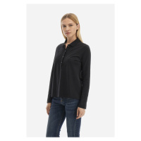 Polokošile la martina woman polo l/s piquet stretch černá