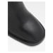 Černé dámské kožené kotníkové boty na podpatku ALDO Filly