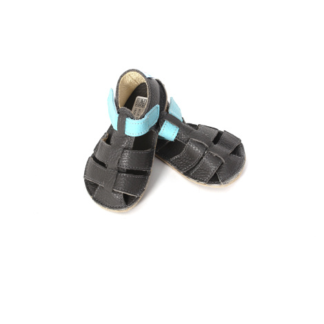 Baby Bare Shoes Baby Bare Blue Beetle Sandals