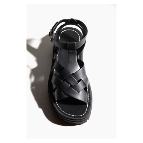 H & M - Robustní sandály - černá H&M