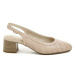 Tamaris 8-89501-42 Old Rose dámská letní obuv na podpatku Béžová