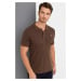 T8561 DEWBERRY MEN'S TSHIRT-COFFEE