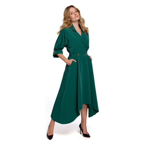 Makover Dámské společenské šaty Lorentz K086 zelená Zelená