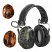 Elektronická ochranná sluchátka 3M® PELTOR® SportTac™ Slimline – Zelená / Oranžová Camo