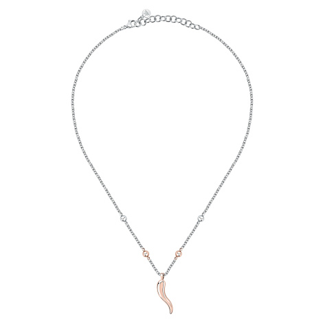 Morellato Moderní ocelový bicolor náhrdelník pro štěstí Istanti SAVZ04