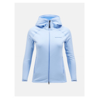 Mikina peak performance w chill light zip hood modrá