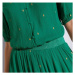 Blancheporte Krátká sukně se zlatým potiskem zelená/zlatá