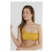 Dámské plavky vrchní díl FUNDANGO Madison One Shoulder Top-235-dirt yellow