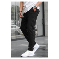 Madmext Men's Black Relaxed Trousers 6510