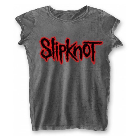 Slipknot tričko, Logo Burnout Grey, dámské RockOff