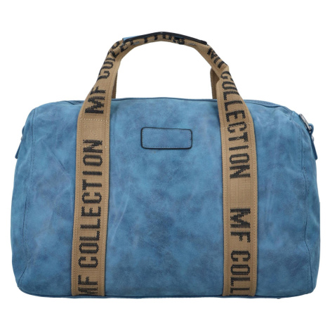 Cestovní dámská koženková kabelka Gita, světle modrá MaxFly