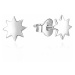 MOISS Minimalistické stříbrné náušnice Hvězdy E0002491