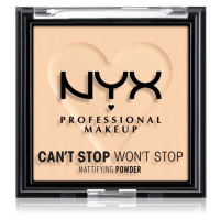 NYX Professional Makeup Can't Stop Won't Stop Mattifying Powder matující pudr odstín 02 Light 6 