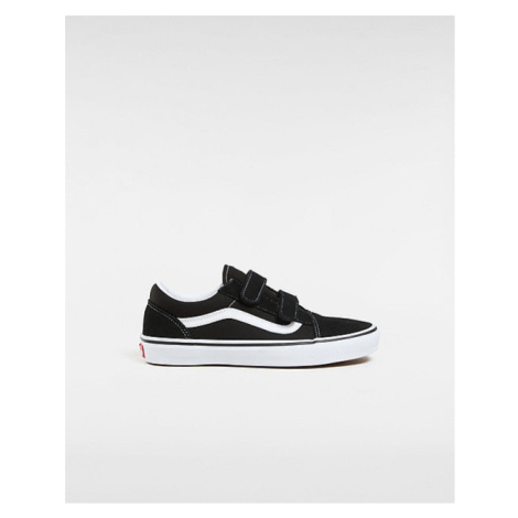 VANS Youth Old Skool Hook And Loop Shoes Youth Black, Size