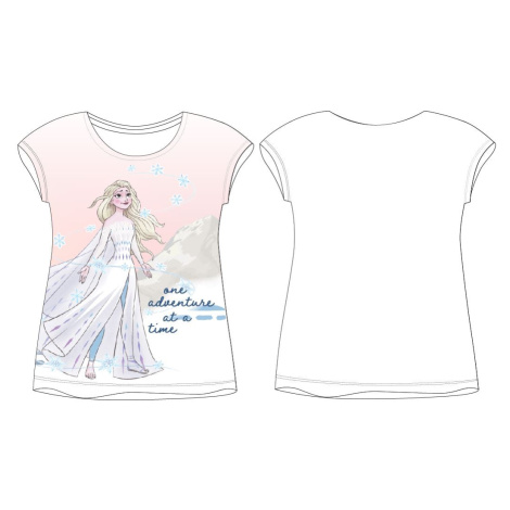 Frozen licence Dívčí tričko Frozen 52029458, bílá Barva: Bílá