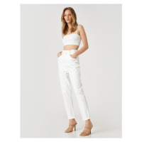 Koton Elastic Waist Jeans Relaxed Fit High Waist