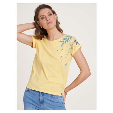 Žluté dámské tričko Tranquillo