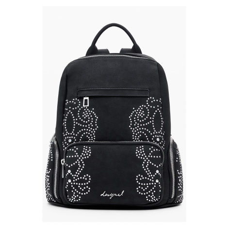 Černý fashion batoh s ozdobnými detaily Desigual