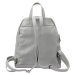 Dámský kožený batoh MiaMore 01-055 šedý