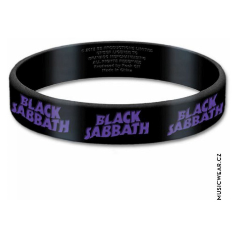Black Sabbath silikonový náramek, Logo RockOff