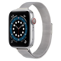 4wrist Ocelový milánský tah pro Apple Watch - Silver 42/44/45/49 mm